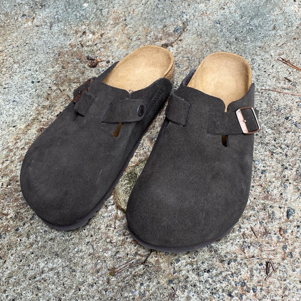 NEVER WORN Birkenstocks Size 37 Suede Brown Boston